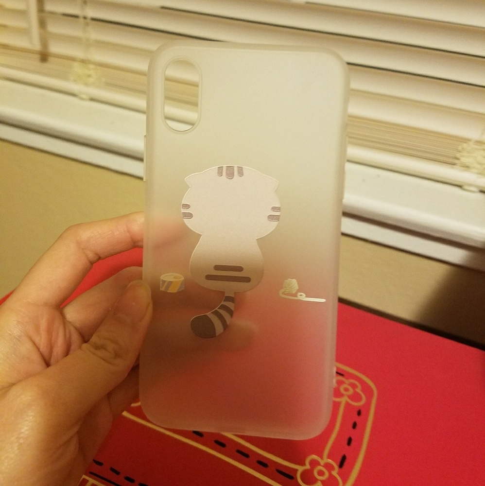 Cite cartoon animal back cover for Iphone X